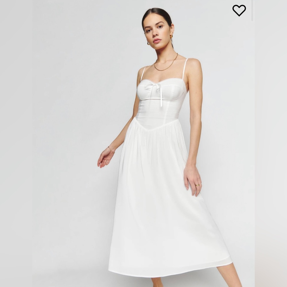 Brand new with tags Reformation Allure dress in ivory size 6